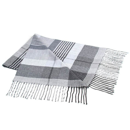 Buycenter Plaid Cashmere-like Scarf for Men - Warm Autumn & Winter Wear - Buy Center US