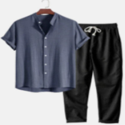 Buycenter Casual Multi-Color Beachwear - Soft Cotton & Linen Suit - Buy Center US