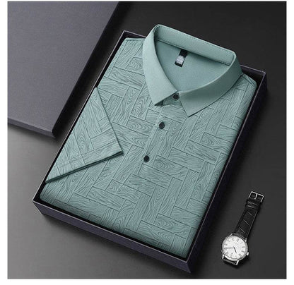 Buycenter Men's Ice Silk Casual Short Sleeve - Stylish & Versatile Fashion - Buy Center US