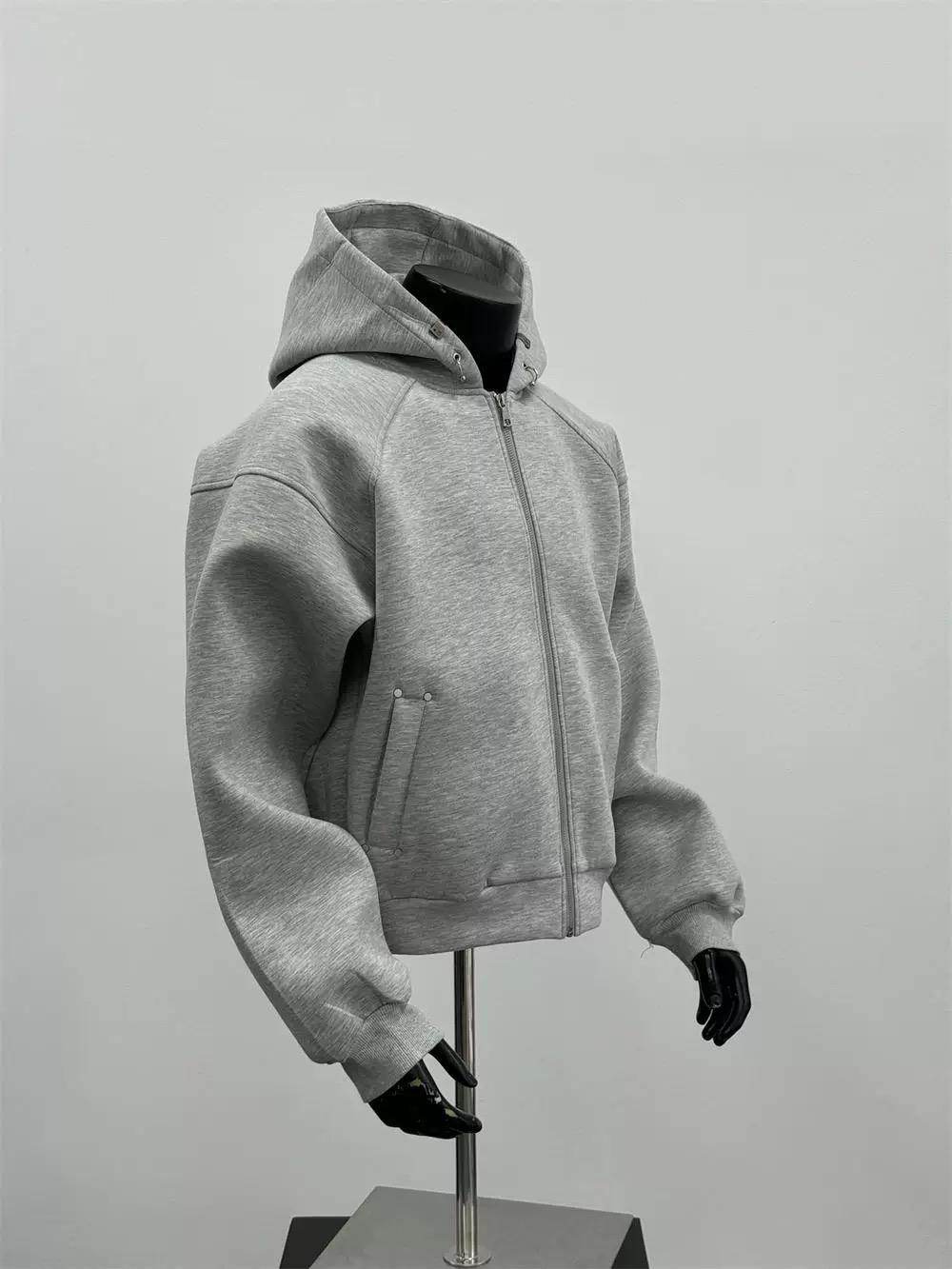 Buycenter Trendy Loose Retro Cardigan Sweater - Zippered & Hooded - Buy Center US