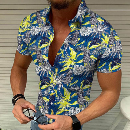 Men's Casual Summer 3D Printed Shirt - Cool Slim Fit Beach Top - Buy Center US