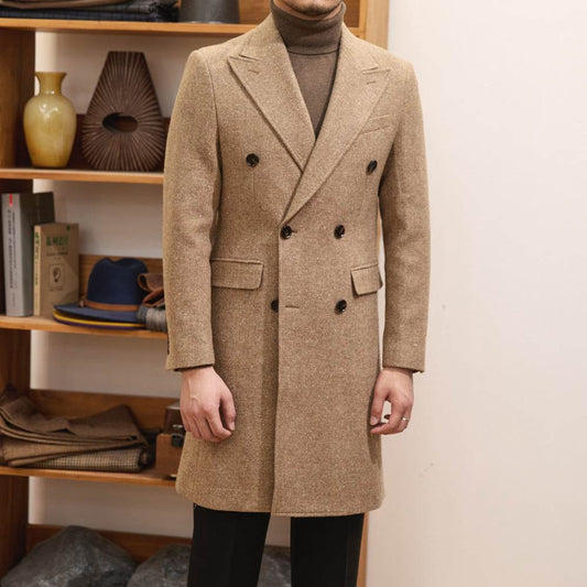 Buycenter Autumn Winter Brown Overcoat - Warm Wool for Teenagers - Buy Center US
