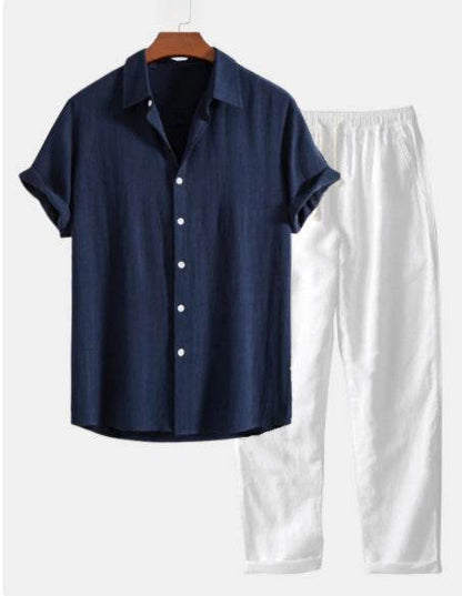 Buycenter Casual Multi-Color Beachwear - Soft Cotton & Linen Suit - Buy Center US