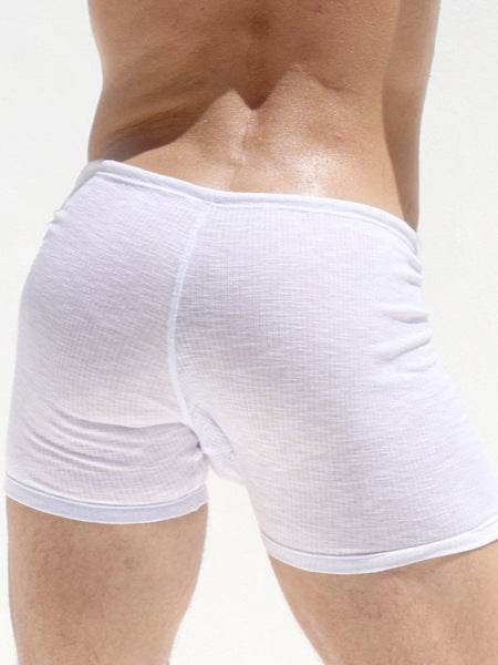 Buycenter Men's Fitness Tight Lace-Up Shorts - Striped Polyester Athletic Wear - Buy Center US