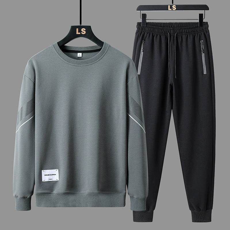 Buycenter Men's Casual Round Neck Sweater Pants - Comfort Fit Outfit - Buy Center US