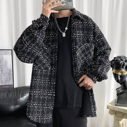 Buycenter Retro Hong Kong Style Coat - Men's Loose Cardigan for Spring - Buy Center US