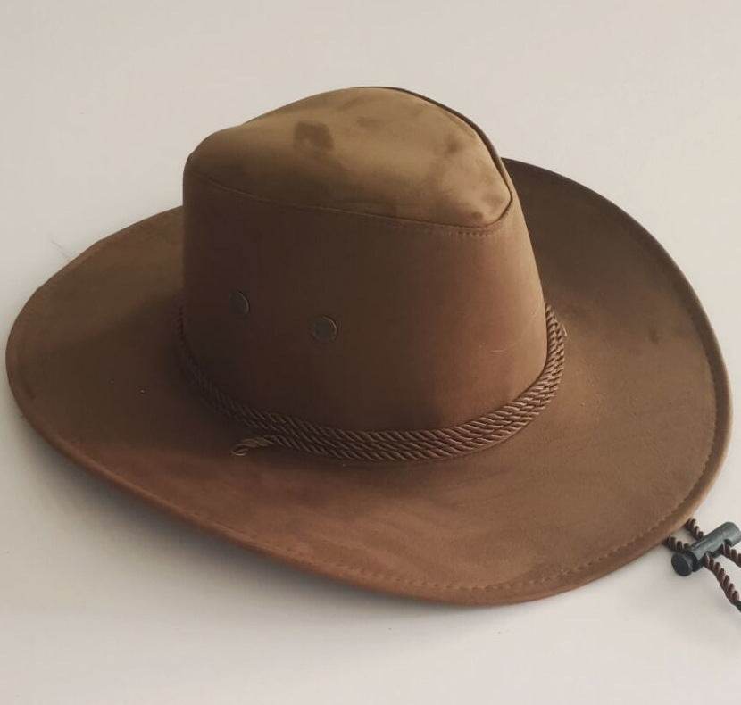 Big Velvet Cowboy Hat - Stylish Western Rope Rider Design for All Seasons - Buy Center US