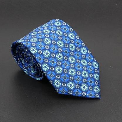 Buycenter Super Soft Silk Ties - 75mm Bohemian Necktie for Men - Buy Center US