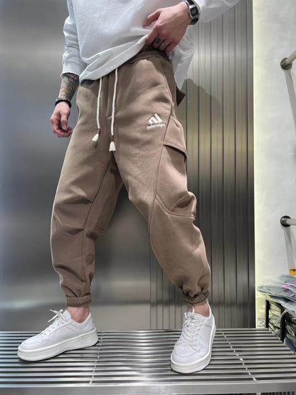 Buycenter Fleece Overalls for Men - Mid-Low Waist, Microelastic Fit - Buy Center US