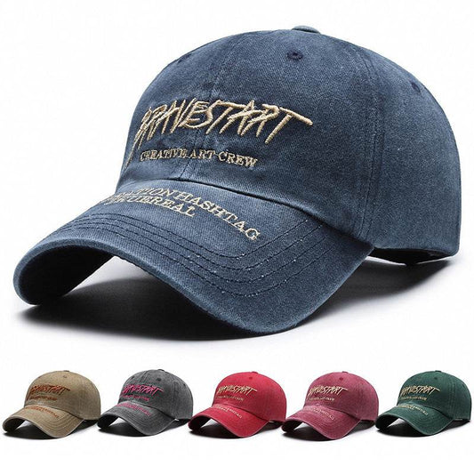 Faded Washed Distressed Baseball Cap - Adjustable Cotton, Retro Style - Buy Center US