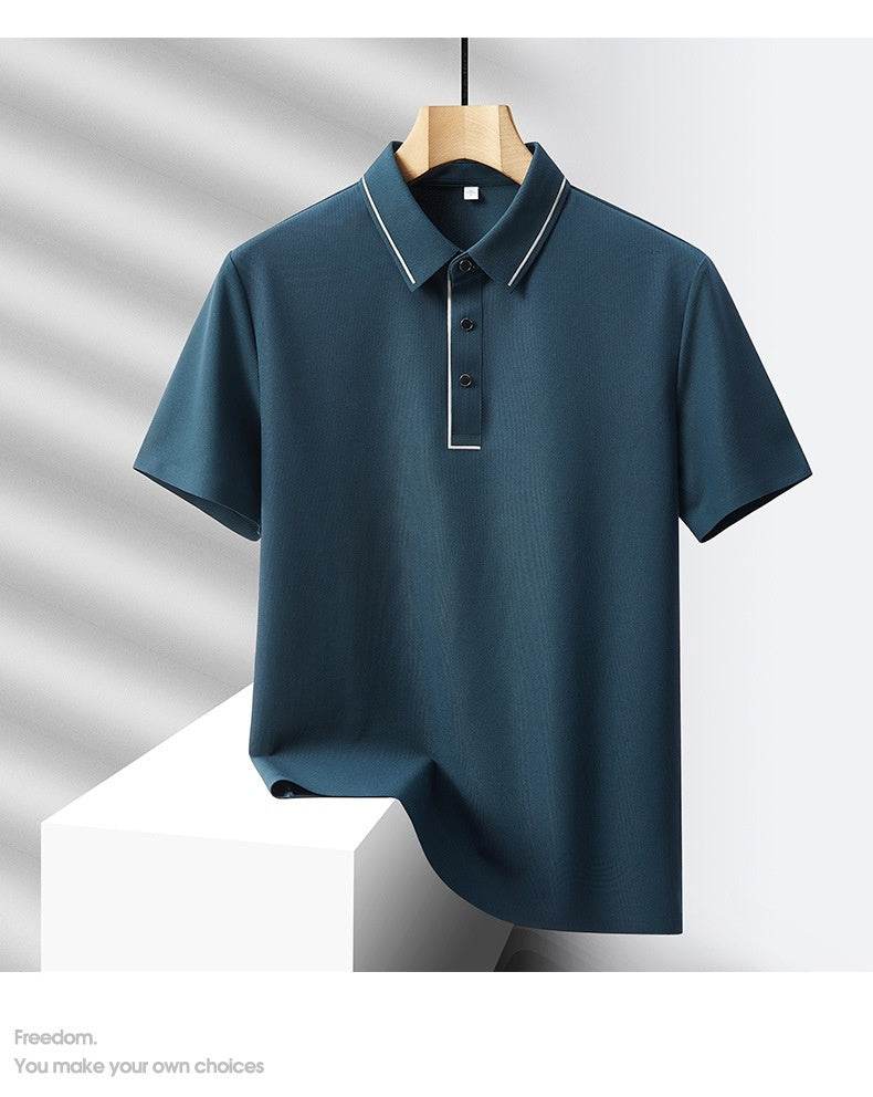 Buycenter Men's Light Luxury Polo Shirt & Trousers Sports Leisure Suit - Buy Center US
