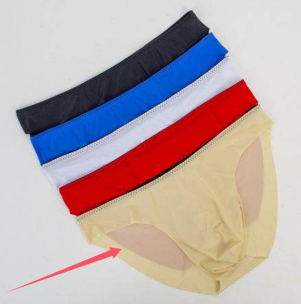 Buycenter Men's Ice Silk Briefs - Transparent Low Waist Underwear - Buy Center US