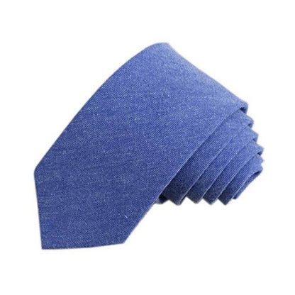 Buycenter 6cm Men's Casual Solid Color Cotton and Linen Bow Tie - Buy Center US