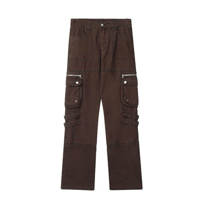 Buycenter Men's Casual Pants - Four Colors, Mid-Waist, Cotton Blend - Buy Center US
