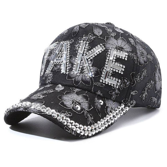 Rhinestone TAKE Women's Baseball Cap - Lightweight & Breathable for Summer - Buy Center US