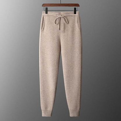 High Waist Casual Harem Pants for Men - Thickened Wool, Loose Fit - Buy Center US