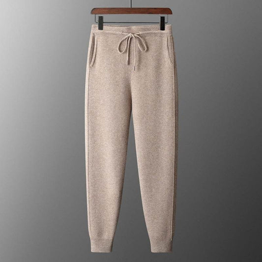 High Waist Casual Harem Pants for Men - Thickened Wool, Loose Fit - Buy Center US