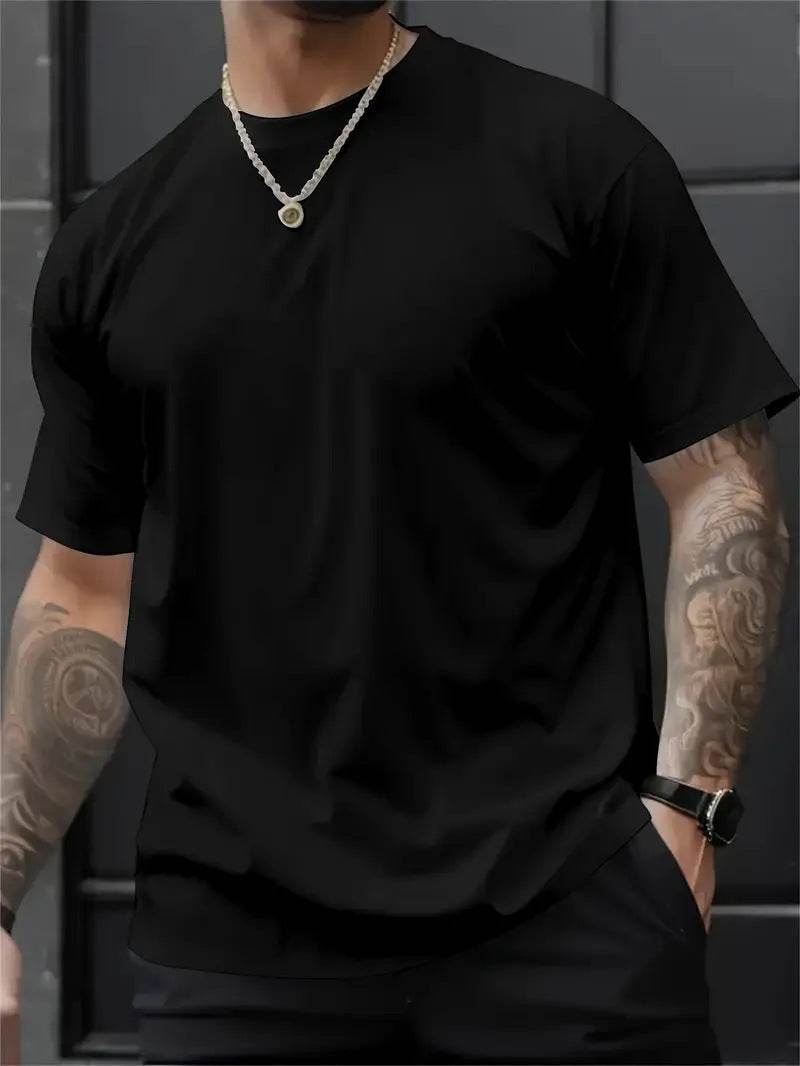 3D Printed Short Sleeve T-Shirt - Stylish Round Neck in Multiple Colors - Buy Center US