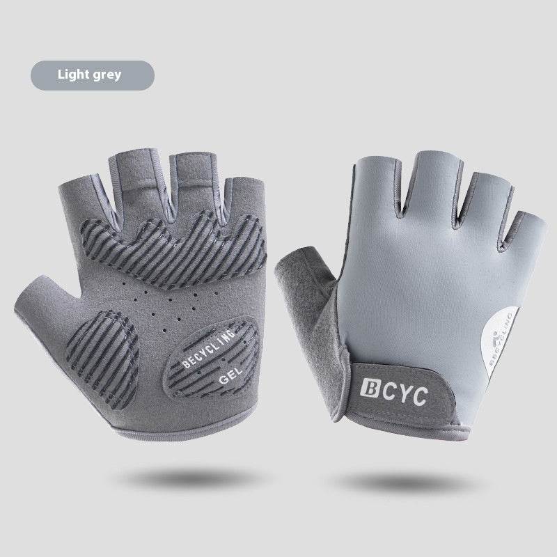Buycenter Thin Half Finger Anti-Slip Exercise Gloves - Quick Drying, Sun Protection - Buy Center US