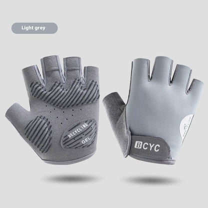 Buycenter Thin Half Finger Anti-Slip Exercise Gloves - Quick Drying, Sun Protection - Buy Center US