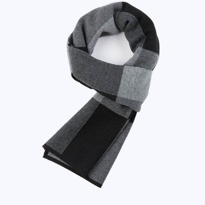 Buycenter Men's Warm Wool Plaid Scarf - Casual Fashion Accessory - Buy Center US