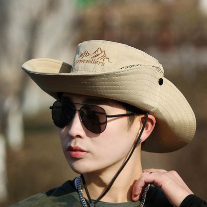 Men's Large Brim Sunscreen Hat - Travel & Mountaineering Visor Cap - Buy Center US