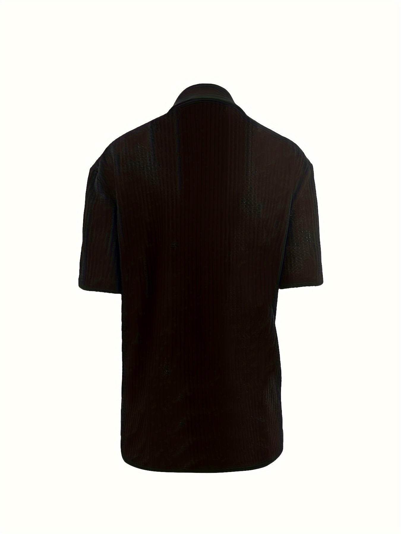 Men's Stretch Fit Casual Shirt - Lightweight, Breathable, Short Sleeve - Buy Center US