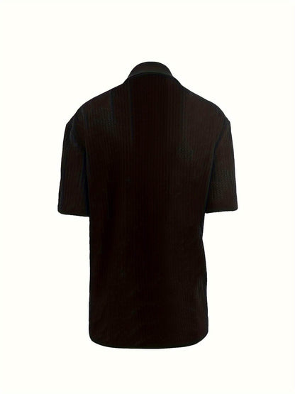 Men's Stretch Fit Casual Shirt - Lightweight, Breathable, Short Sleeve - Buy Center US