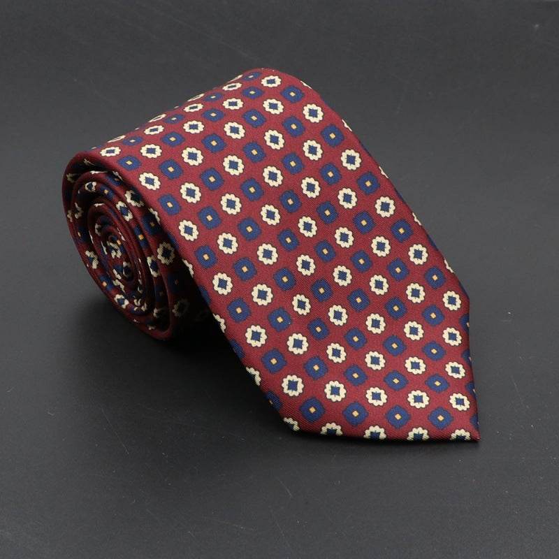 Buycenter Super Soft Silk Ties - 75mm Bohemian Necktie for Men - Buy Center US
