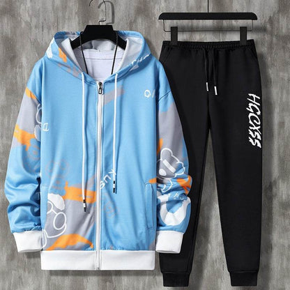 Buycenter Men's Casual Suit - Long Sleeve Zipper, Spring & Autumn Styles - Buy Center US