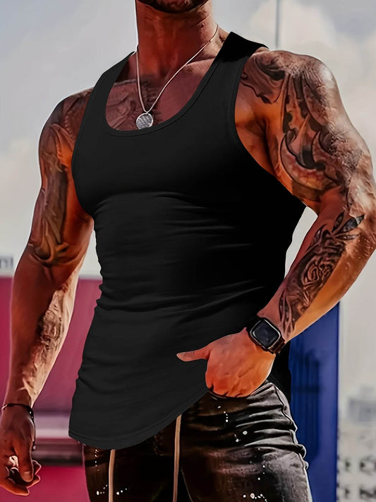 MBD Men's Quick Dry Breathable Tank Top - Moisture-Wicking Athletic Vest - Buy Center US