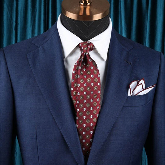 Buycenter Men's High-End Bow Tie - Premium South Korean Silk, Dot Pattern - Buy Center US