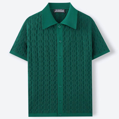 Men's Short-Sleeved Summer Shirt - European & American Style, Multiple Colors - Buy Center US