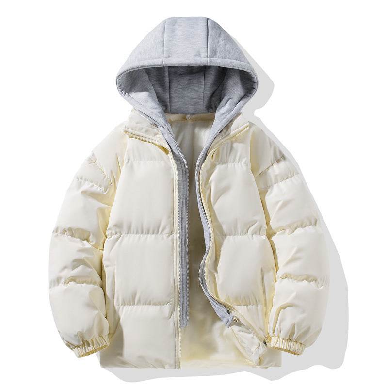 Buycenter Men's Thickened Warm Coat - Fake Two-Piece Cardigan Style - Buy Center US