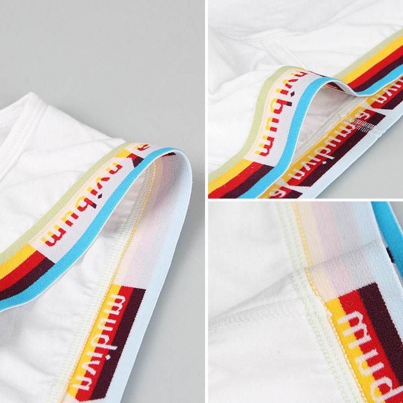 Buycenter Rainbow Cotton Briefs - Stylish Solid Colors for Men - Buy Center US