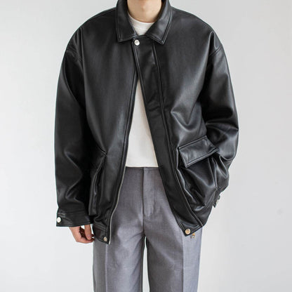 Buycenter Black Chic Leather Jacket for Men - Trendy & Stylish Look - Buy Center US