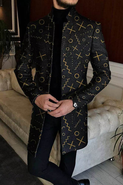 Buycenter Men's Woolen Coat - Stylish European & American Patterns - Buy Center US