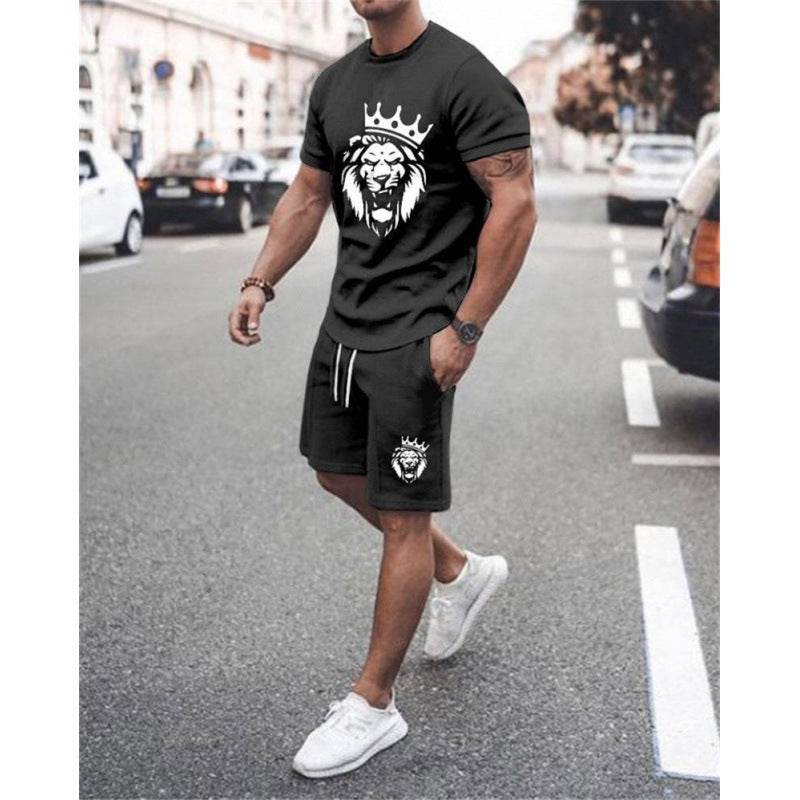 Casual Short Sleeve Men Leisure Set Suit - Multiple Colors & Sizes Available - Buy Center US