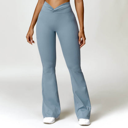 Women's High Waist Yoga Pants with Pocket - Quick-Drying & Stylish - Buy Center US
