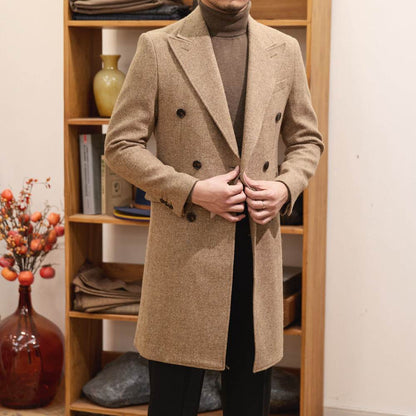 Buycenter Autumn Winter Brown Overcoat - Warm Wool for Teenagers - Buy Center US