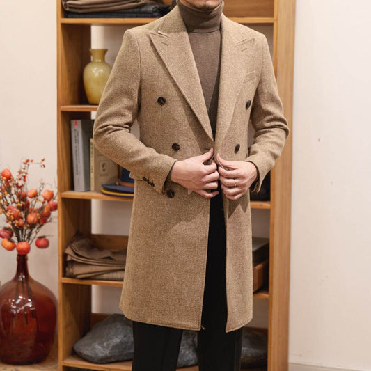Buycenter Autumn Winter Brown Overcoat - Warm Wool for Teenagers - Buy Center US