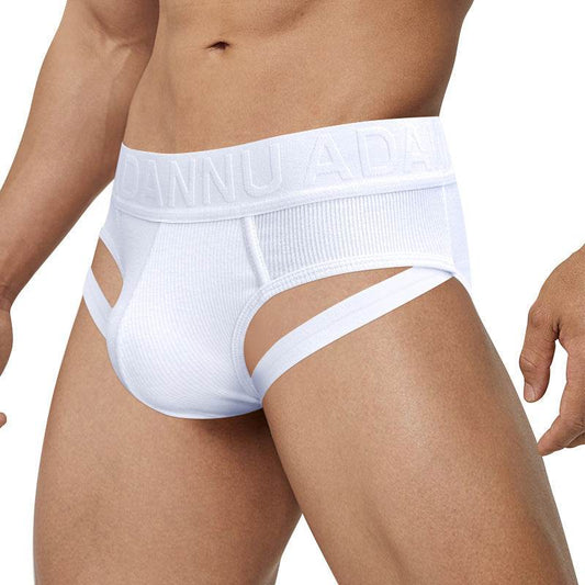 Buycenter Men's Cotton Low Waist Briefs - Breathable Double Strap Style - Buy Center US