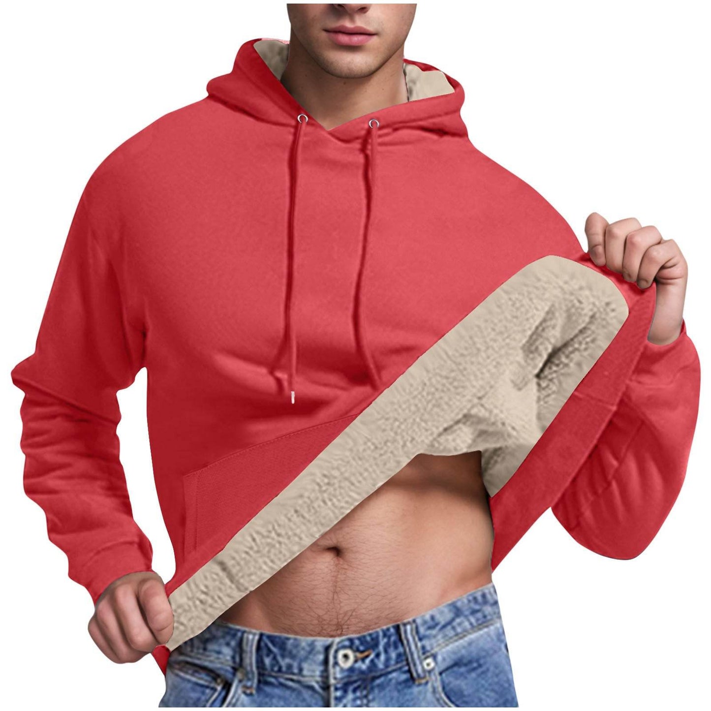 Buycenter Casual Cashmere Hoodie Cardigan - Slim Fit, Long Sleeve, 10 Colors - Buy Center US