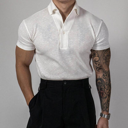 Thread Sports Short-Sleeved Polo Shirt - Comfortable Polyester, Perfect for Summer - Buy Center US