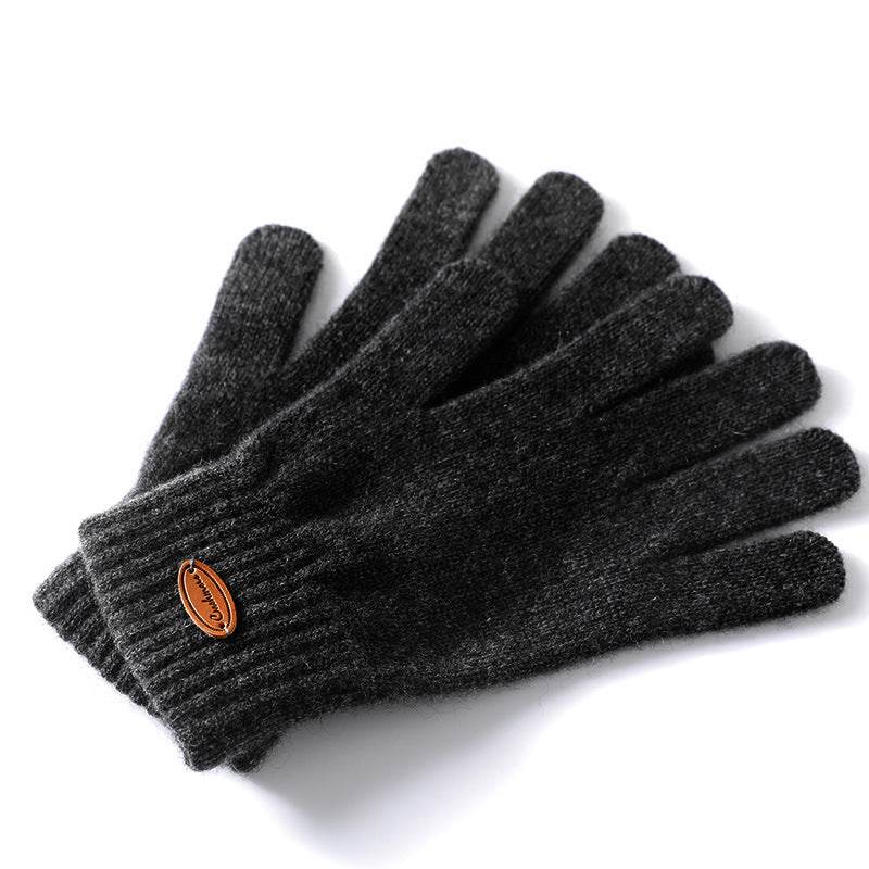 Pure Cashmere Thermal Winter Gloves - Stylish & Warm Finger Design - Buy Center US