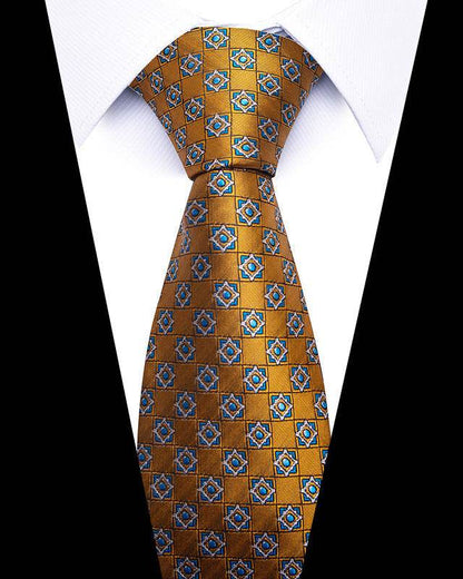Buycenter 8cm Striped Tie - High-Quality Polyester for Professional Styling - Buy Center US