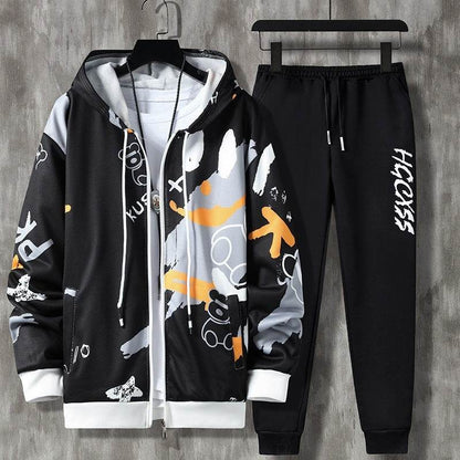 Buycenter Men's Casual Suit - Long Sleeve Zipper, Spring & Autumn Styles - Buy Center US