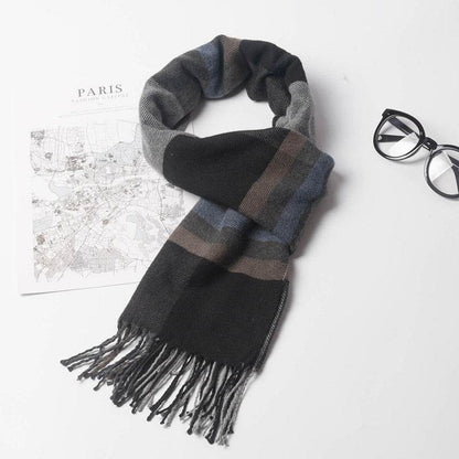 Buycenter Stylish Men's Plaid Scarf - Warm, Soft, Windproof for All Seasons - Buy Center US