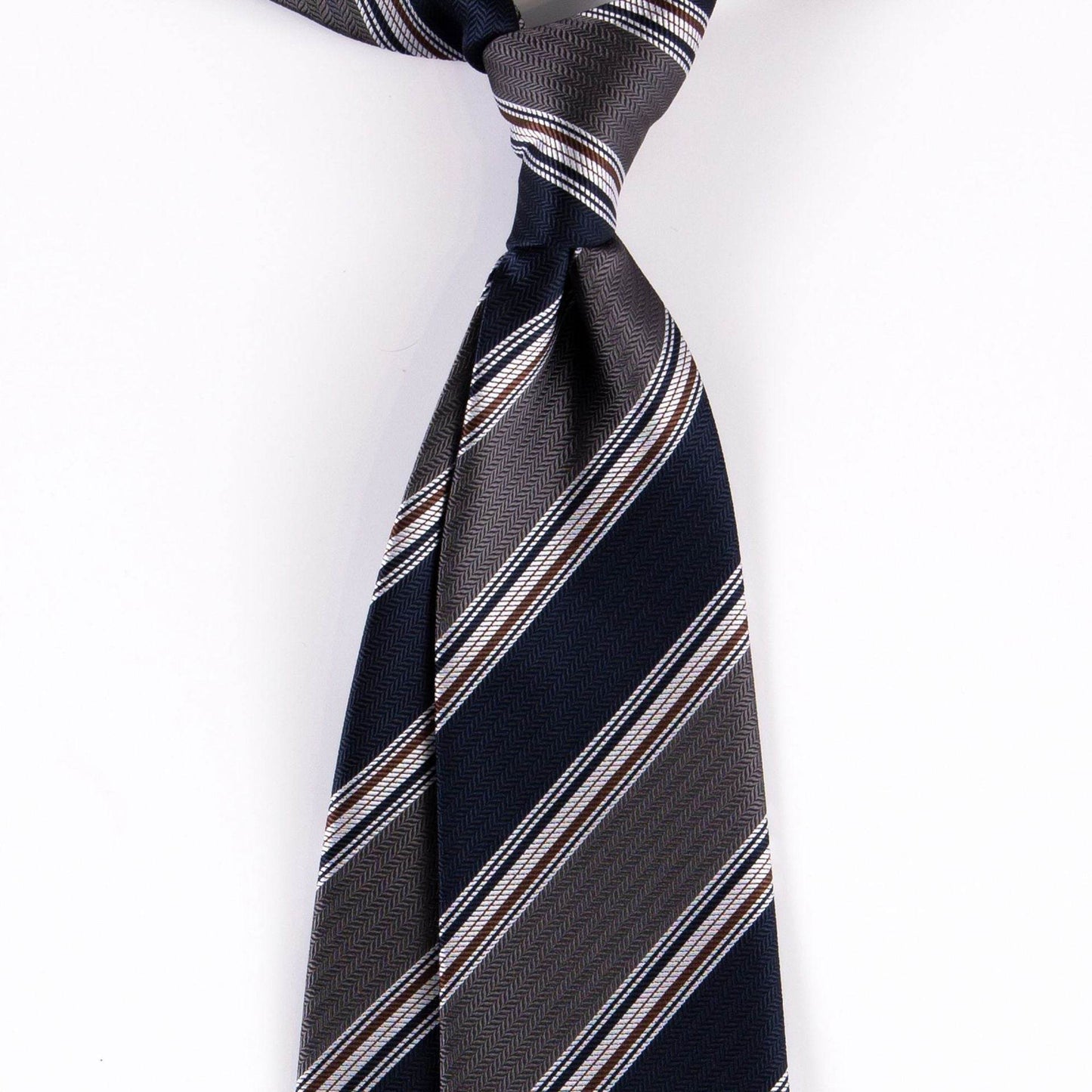 Buycenter Men's Casual Minimalist Bow Tie - Striped Rayon Design - Buy Center US
