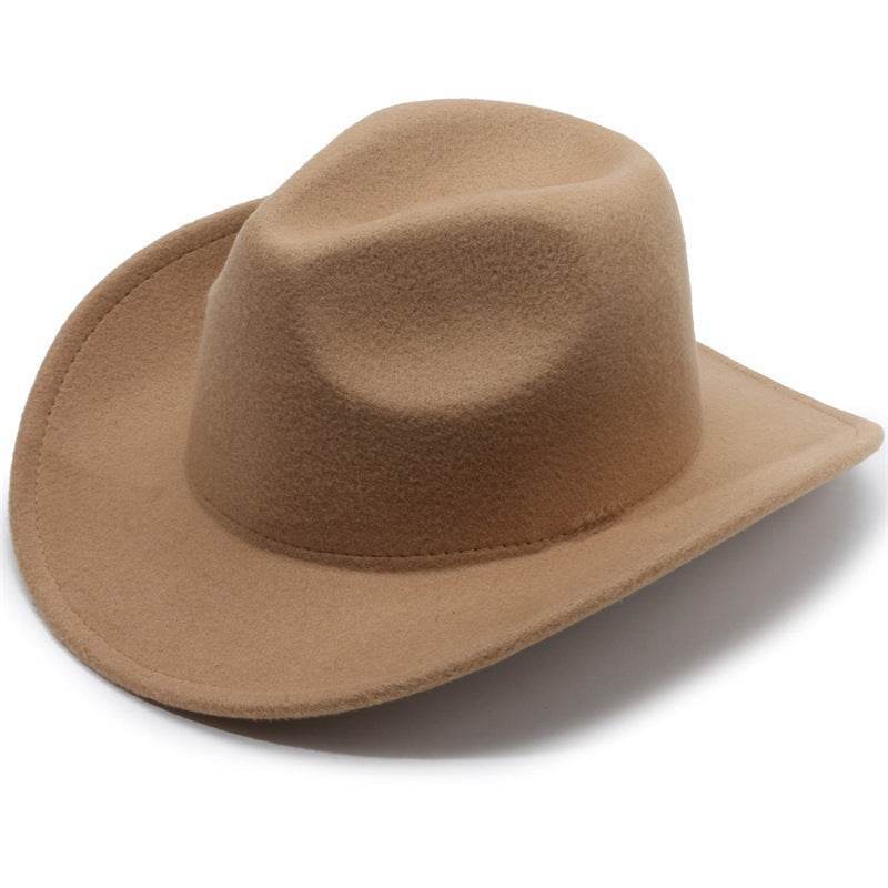Woolen Cowboy Hat for Men & Women - Adjustable Ethnic Style Summer Accessory - Buy Center US